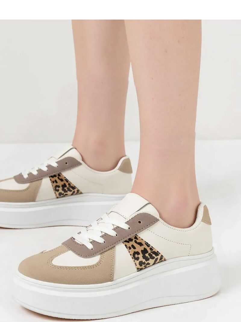 Damskie Sneakersy CITY CHIC KHAKI - Inello - obrazek 3