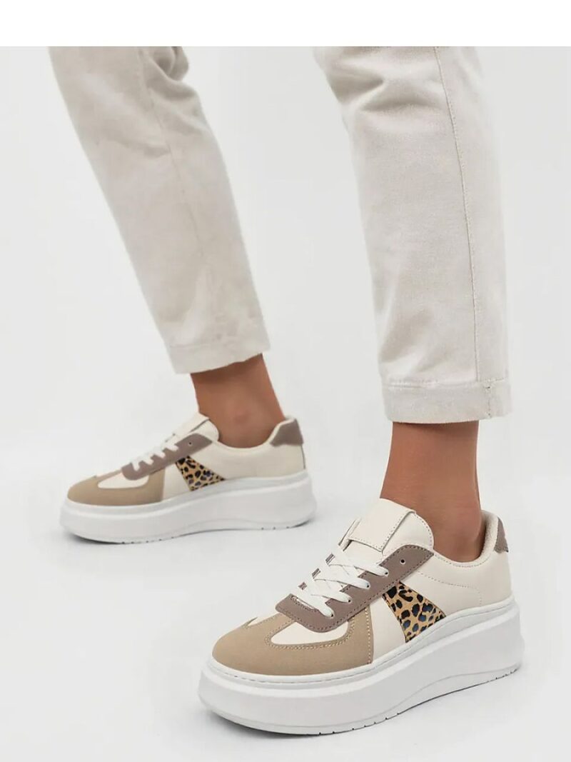 Damskie Sneakersy CITY CHIC KHAKI - Inello - obrazek 4