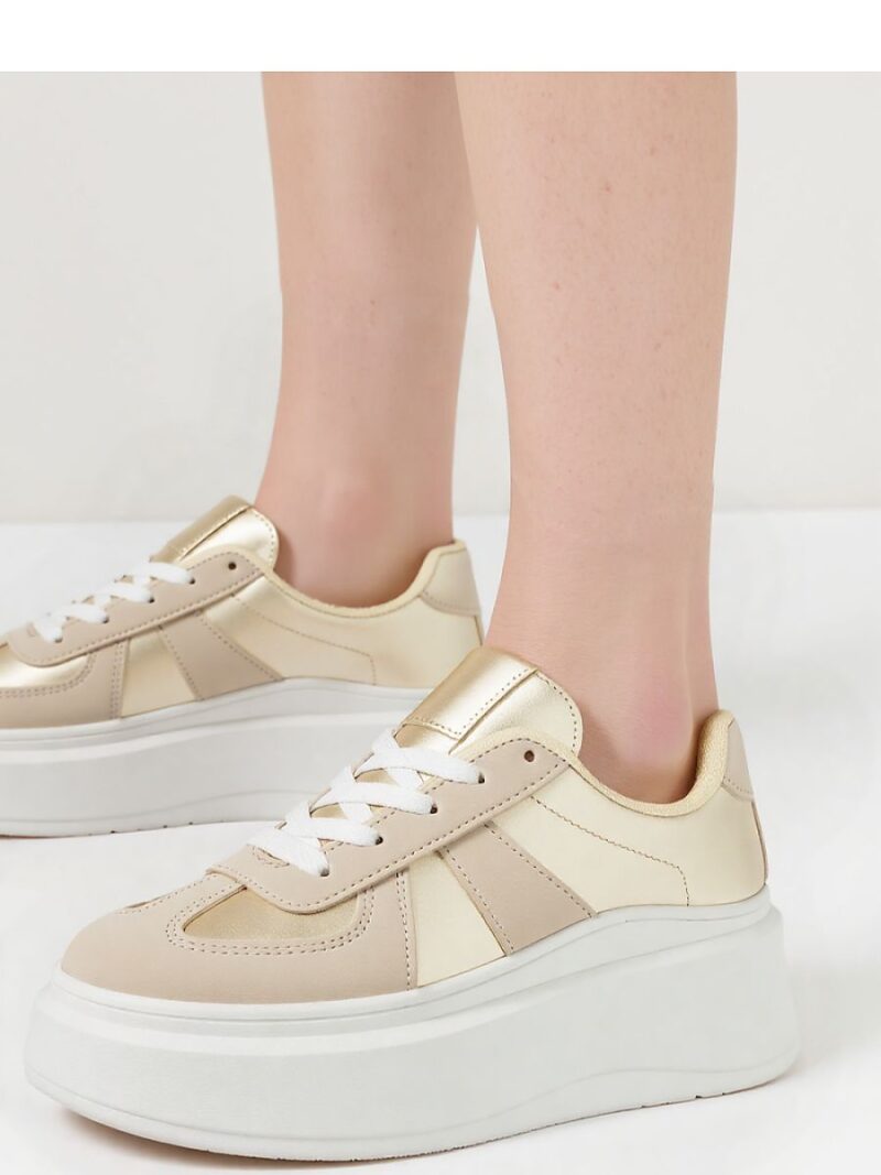 Damskie Sneakersy CITY CHIC GOLD - Inello - obrazek 4