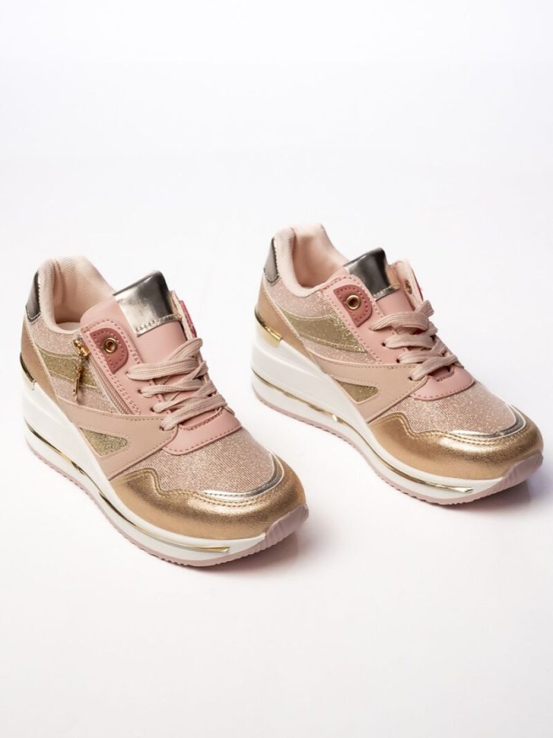 Damskie Sneakersy VELORA PINK - Inello - obrazek 4