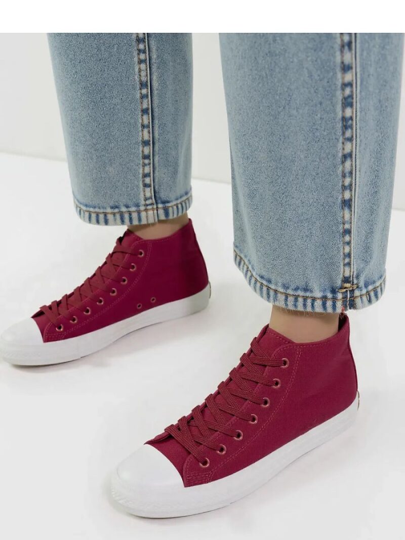 Damskie Trampki LIVIO WINE RED - Inello - obrazek 3