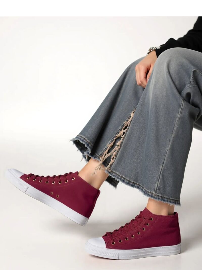Damskie Trampki LIVIO WINE RED - Inello - obrazek 4