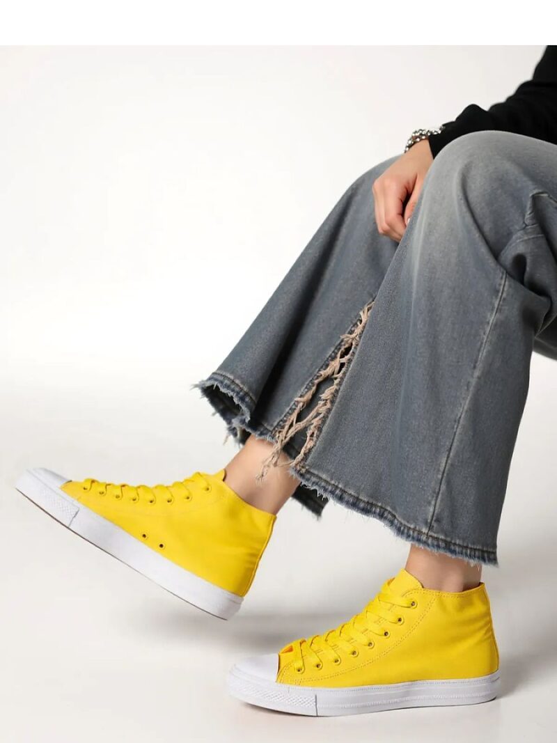 Damskie Trampki LIVIO YELLOW - Inello