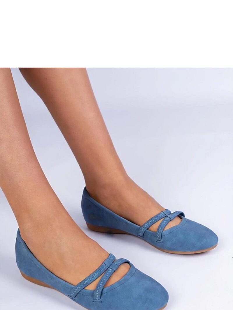 Baleriny Model Baronna N23-1002 Blue - PRIMO - obrazek 2