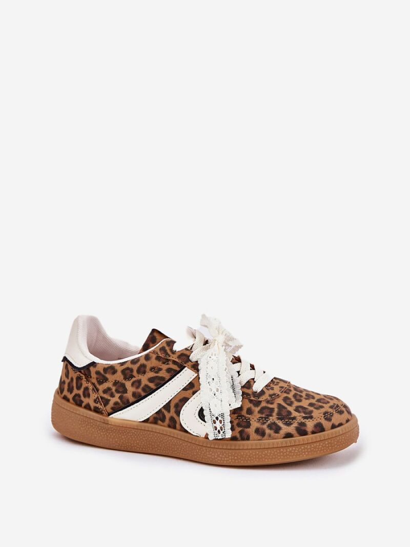 Buty Sportowe Model Zielle 88227 Brown Panterka - Step in style - obrazek 2