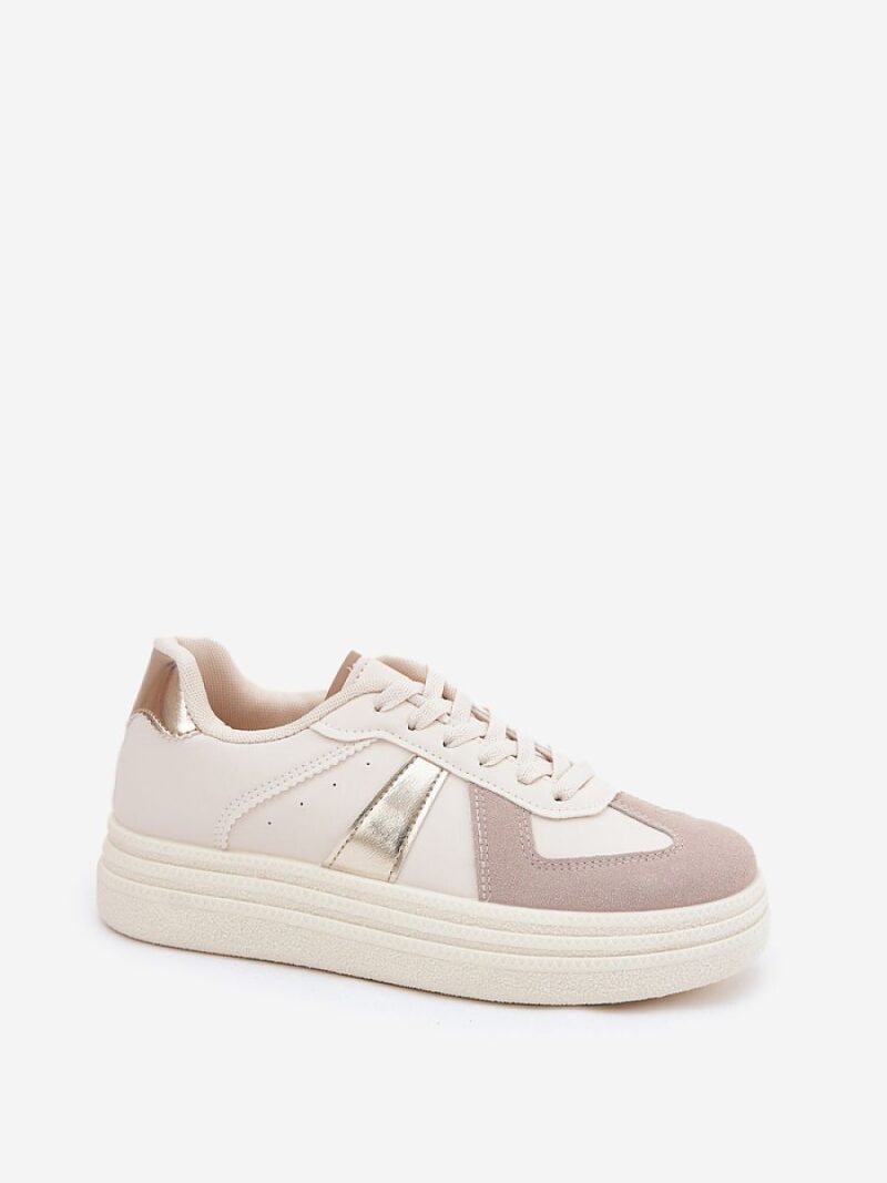 Buty Sportowe Model Goriette 8958 Beige - Step in style - obrazek 2