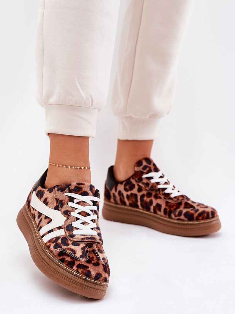 Buty Sportowe Model Totter PC2815 Brown Panterka - Step in style