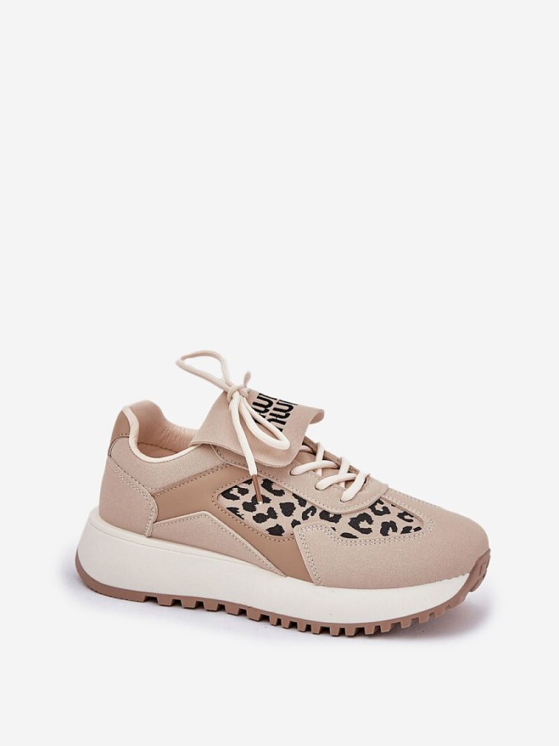 Buty Sportowe Model Pumbes 88220 Beige - Step in style - obrazek 2