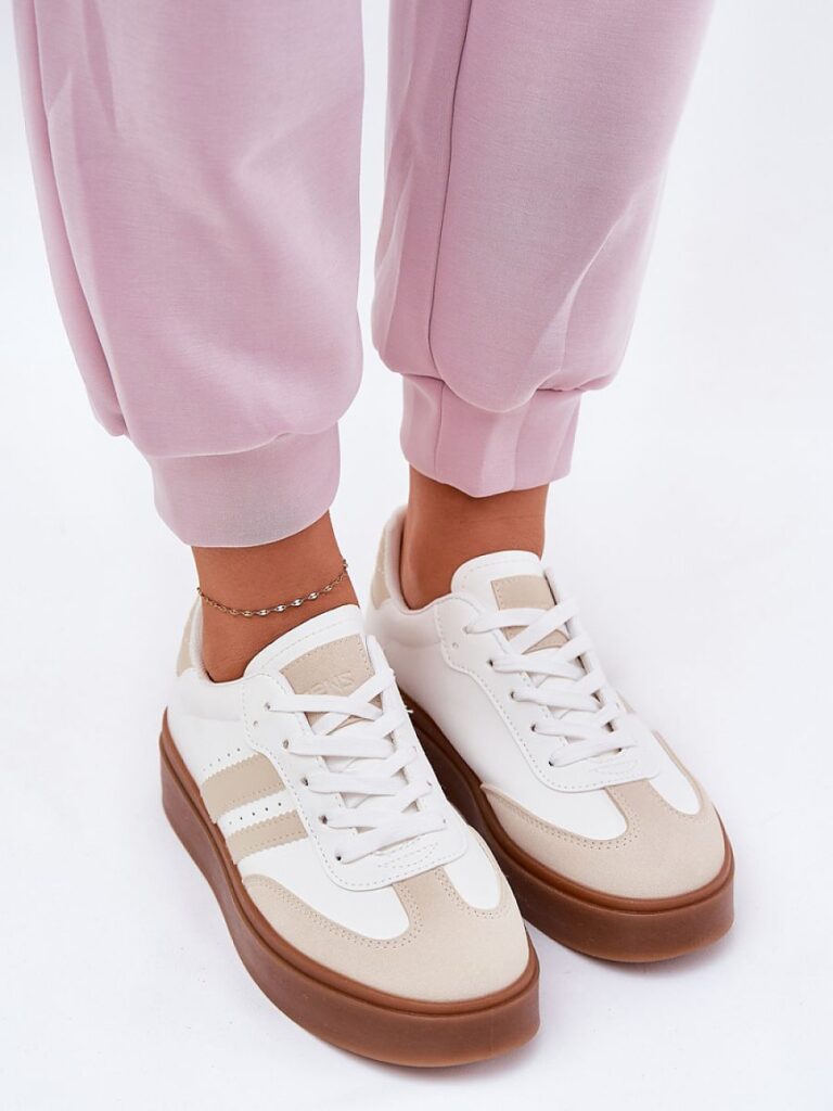 Buty Sportowe Model Ediriella 25SP26-9081 Beige/White - Step in style