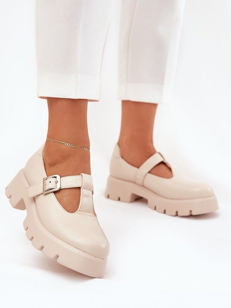 Półbuty Model Venda 1-701 Beige - Step in style