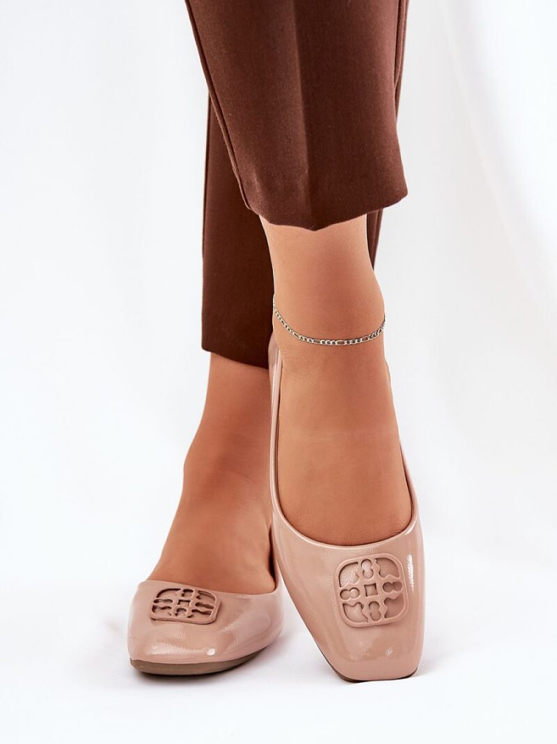 Baleriny Model Vinceza 17377 Beige - Step in style - obrazek 3