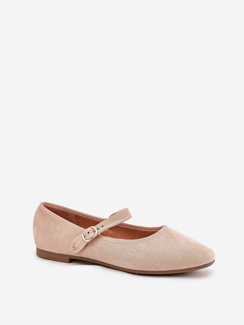 Baleriny Model Vikilora L2850 Beige - Step in style - obrazek 2