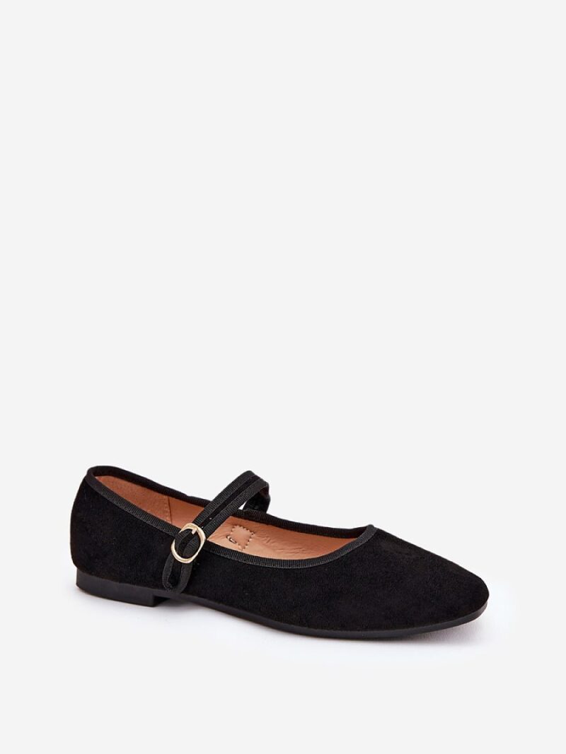 Baleriny Model Vikilora L2850 Black - Step in style - obrazek 2