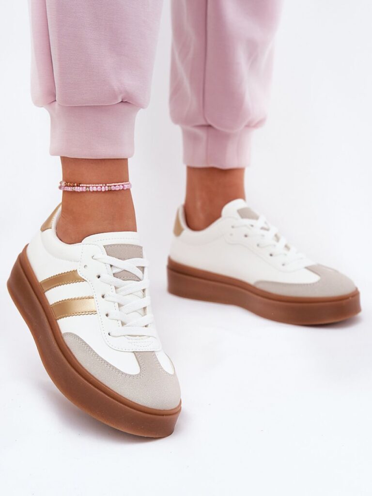 Buty Sportowe Model Elaraven 24SP26-9080 White/Gold - Step in style