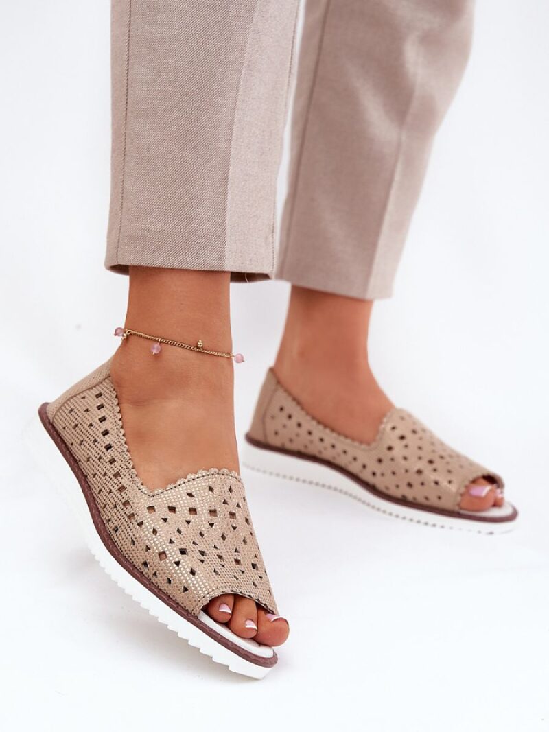 Baleriny Model S.Barski LR51-922 Gold - Step in style