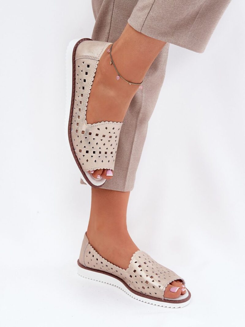 Baleriny Model S.Barski LR51-922 Beige - Step in style - obrazek 3