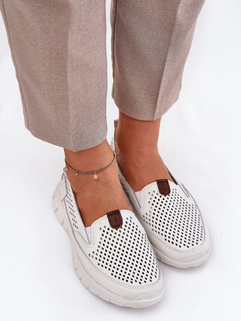Baleriny Model Vinceza 95336 White - Step in style - obrazek 3