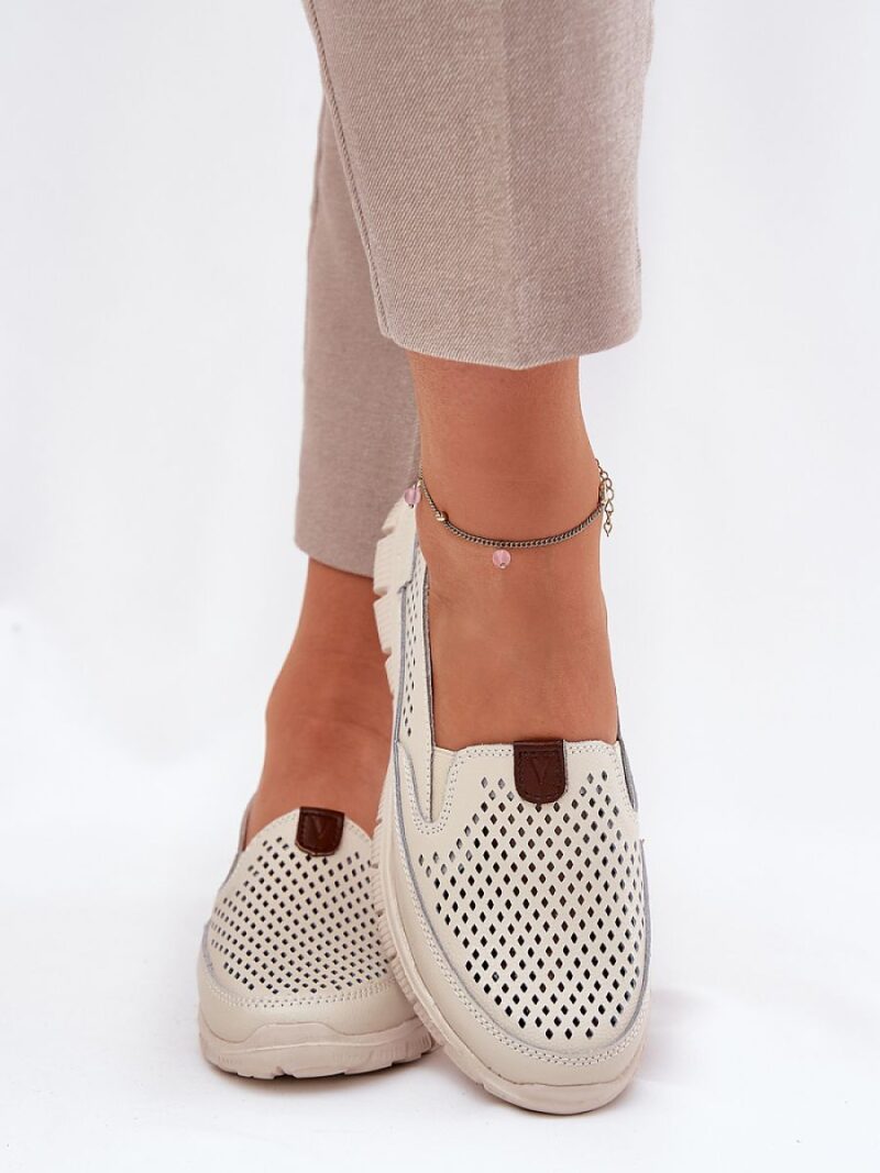 Baleriny Model Vinceza 95336 Beige - Step in style - obrazek 3