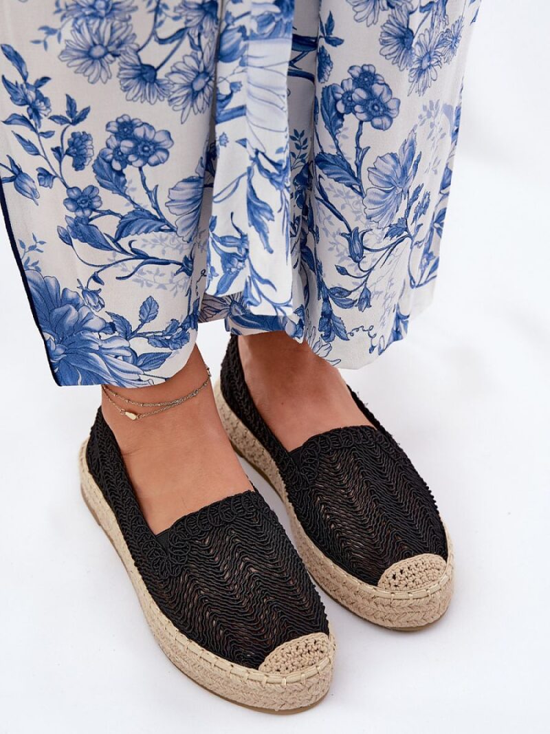 Espadryle Model Vinceza 17392 Black - Step in style - obrazek 3