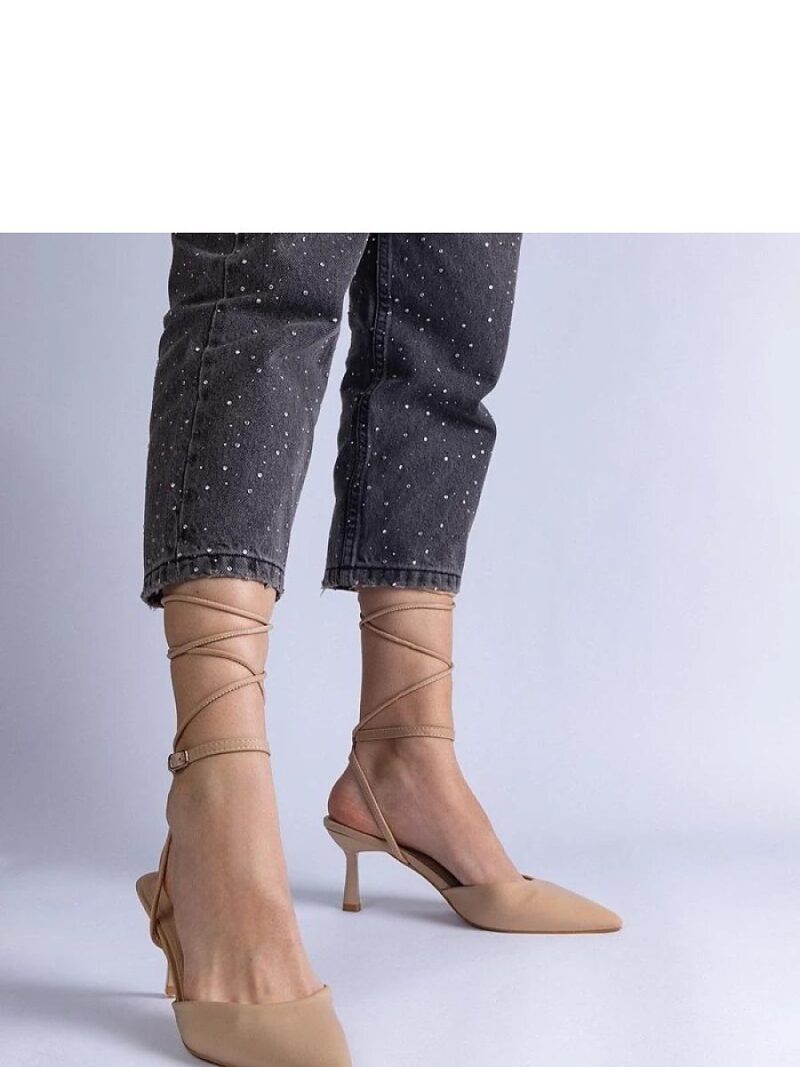 Szpilki Model Viktoriada K10040 Beige - PRIMO