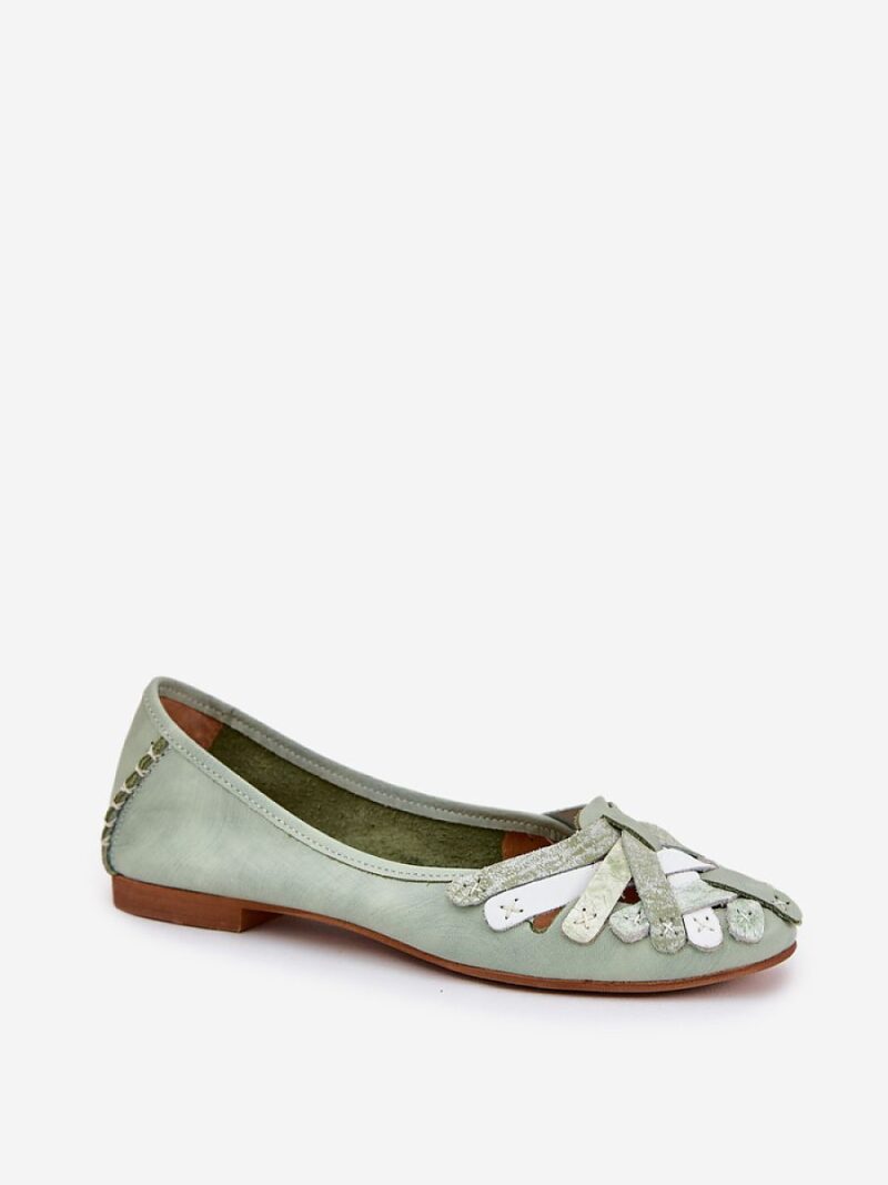 Baleriny Model Maciejka 01358-50 Mint - Step in style - obrazek 2