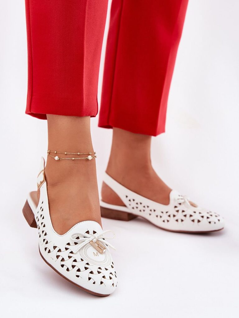 Baleriny Model Navinnia ASA222-7 White - Step in style