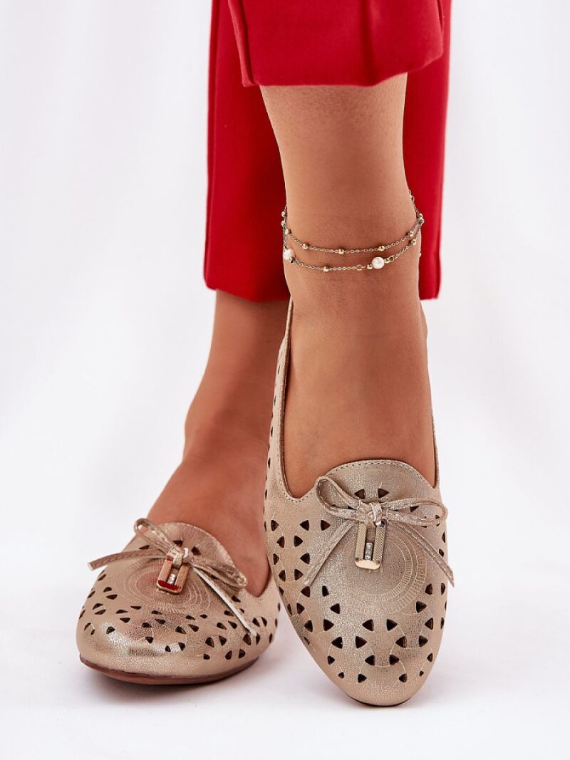 Baleriny Model Navinnia ASA222-7 Gold - Step in style