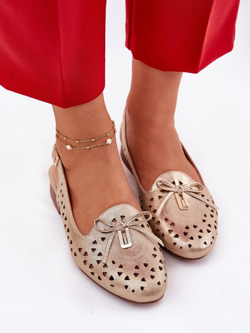 Baleriny Model Navinnia ASA222-7 Gold - Step in style - obrazek 3