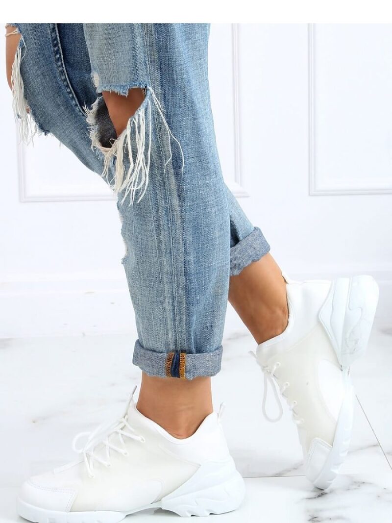 BUTY SPORTOWE BIAŁE LA126P WHITE - Inello - obrazek 2