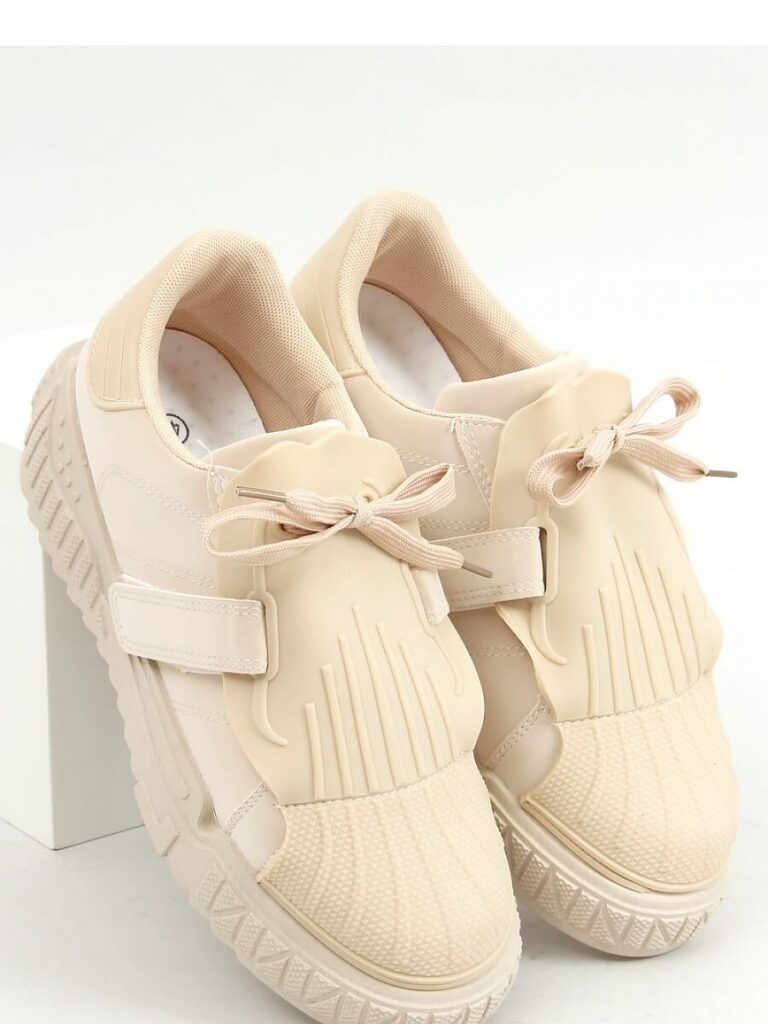 Trampki damskie beżowe NB513P BEIGE - Inello