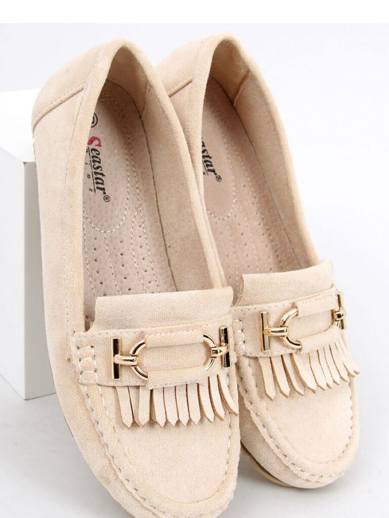 Mokasyny damskie LEIF KHAKI - Inello