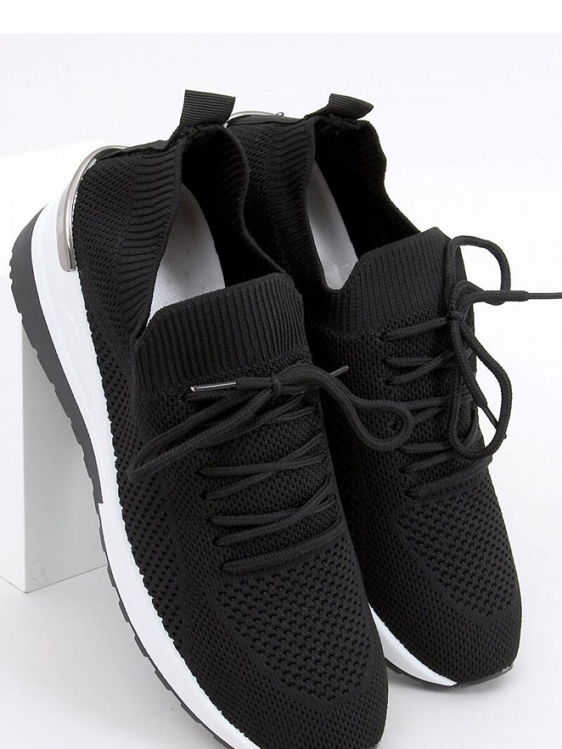 Buty sportowe skarpetkowe FAGGIO BLACK - Inello