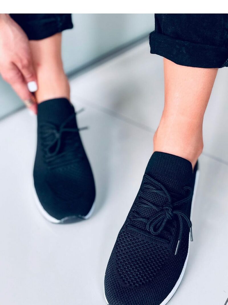 Buty sportowe skarpetkowe FAGGIO BLACK - Inello - obrazek 3
