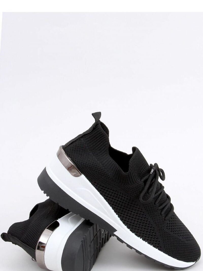 Buty sportowe skarpetkowe FAGGIO BLACK - Inello - obrazek 4