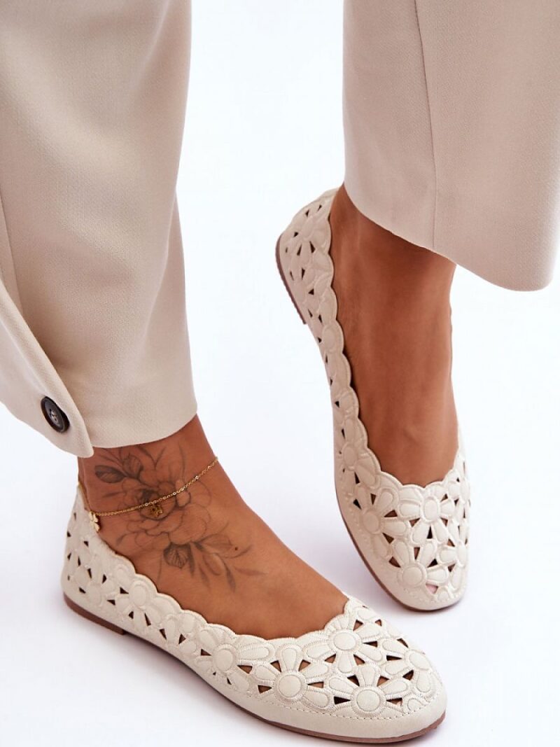 Baleriny Model Visionary 22BL26-4870 Beige - Step in style - obrazek 3