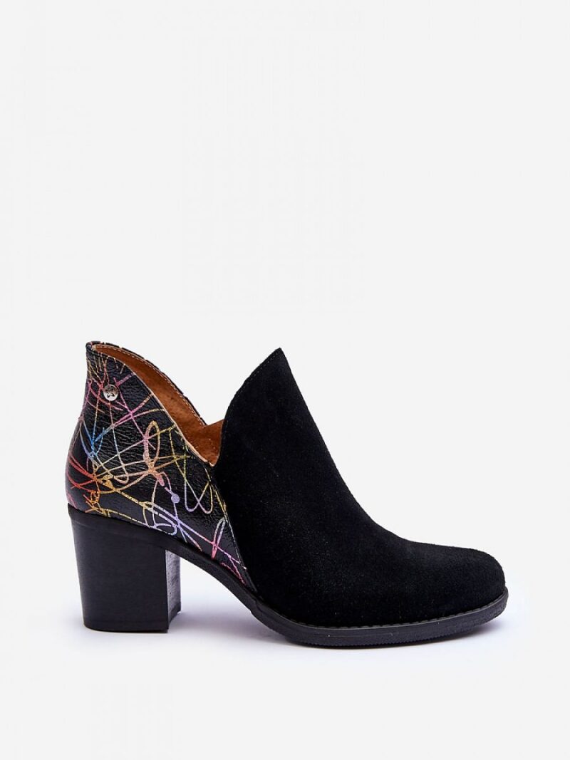 Botki Model Maciejka 04492-99 Black Skóra - Step in style