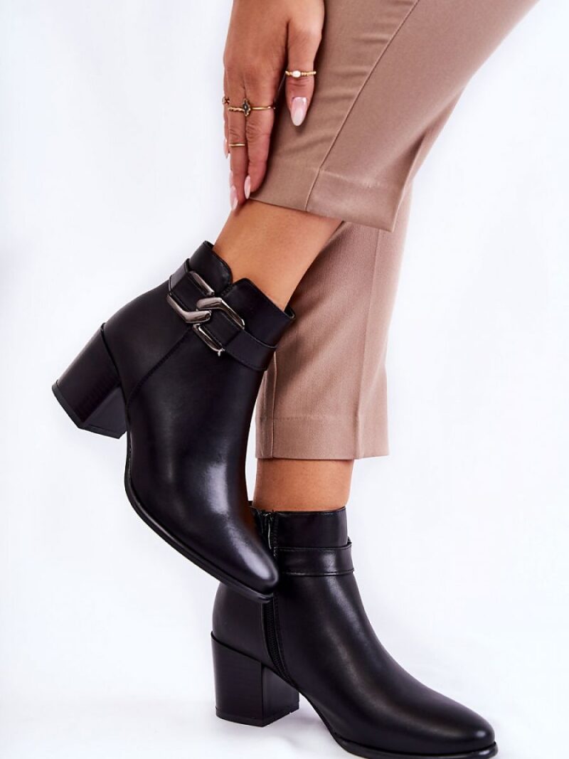 Botki Model Astrid BT604 Black - Step in style - obrazek 2