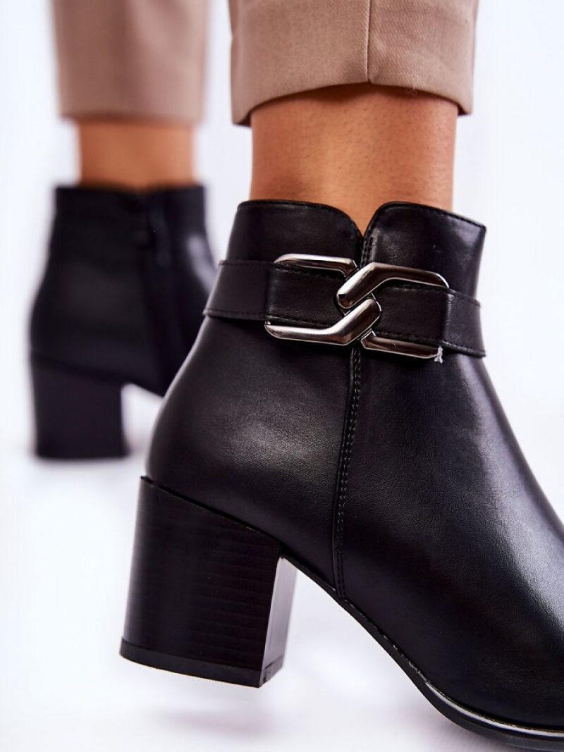 Botki Model Astrid BT604 Black - Step in style - obrazek 3