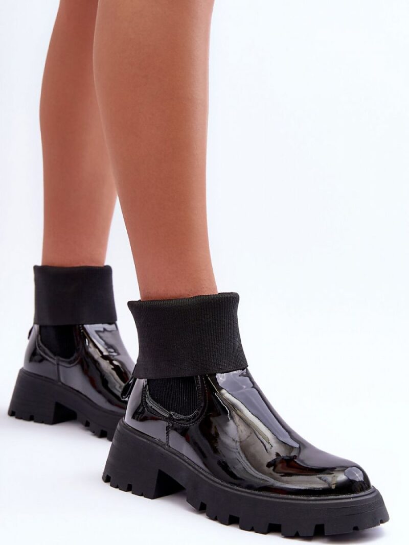 Sztyblety Model Pavo DES925M Black Lakier - Step in style