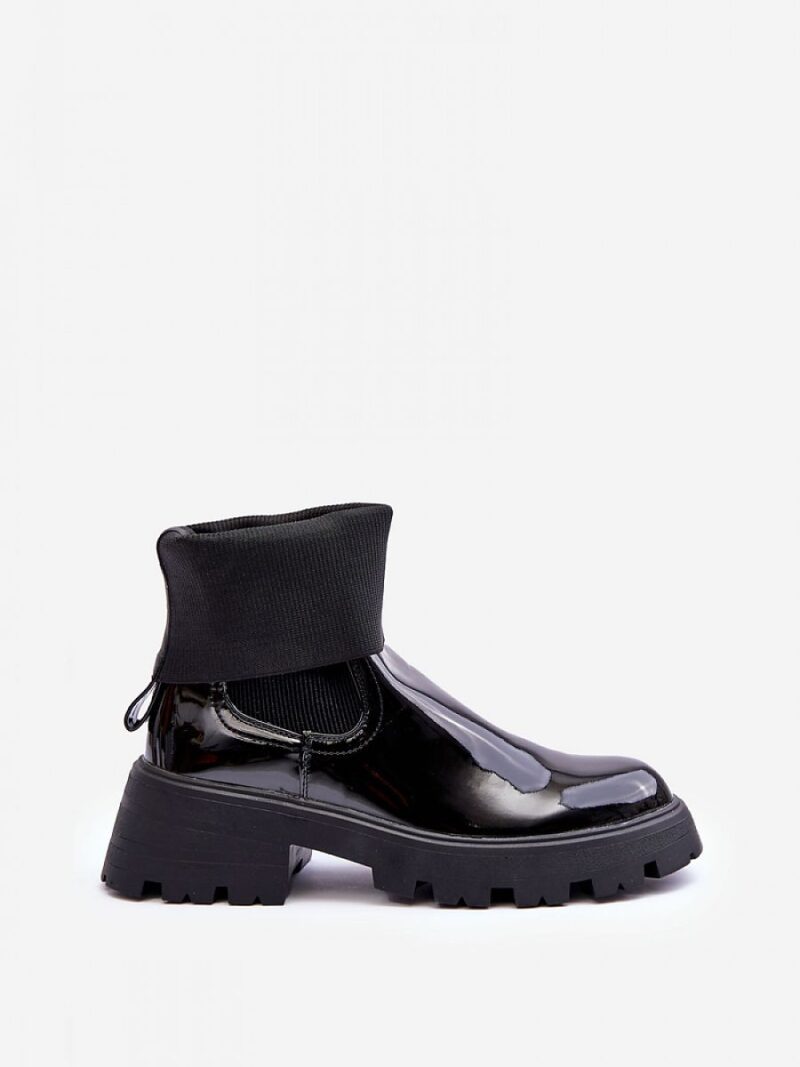 Sztyblety Model Pavo DES925M Black Lakier - Step in style - obrazek 3
