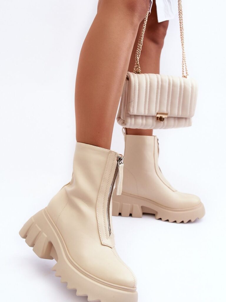 Botki Model Kusma JJ52P Beige - Step in style