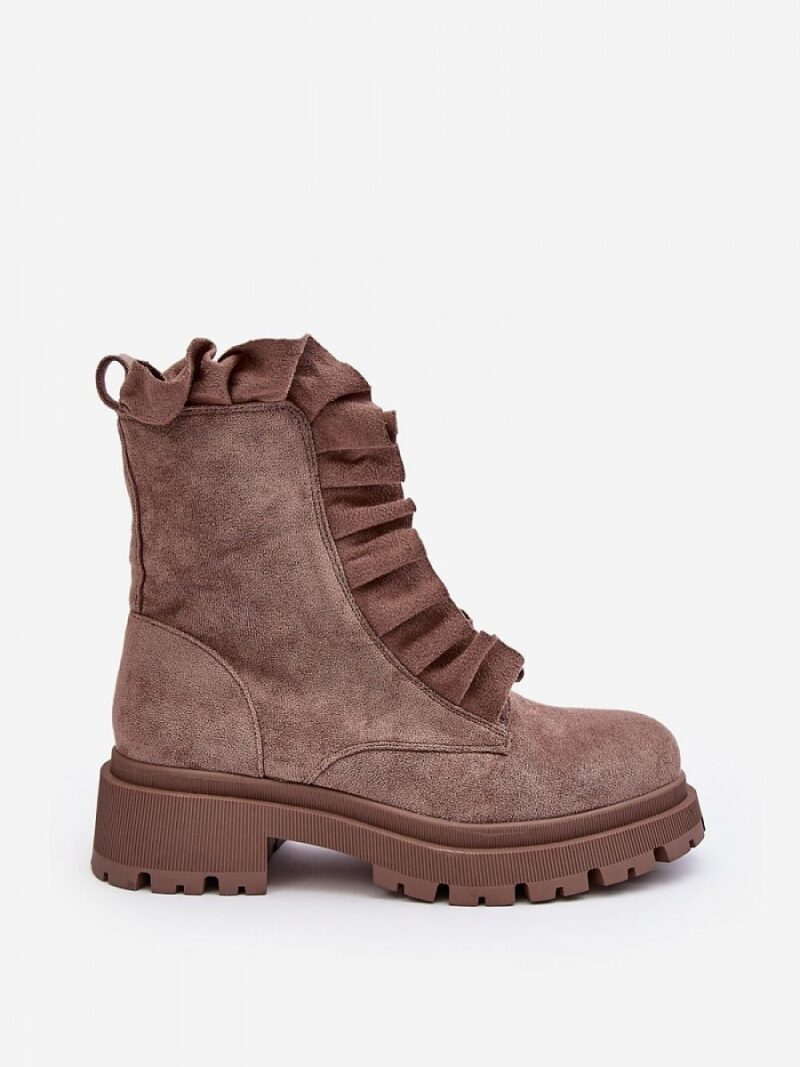 Workery Model Nacelle NS336P Dark Beige Zamsz - Step in style - obrazek 3