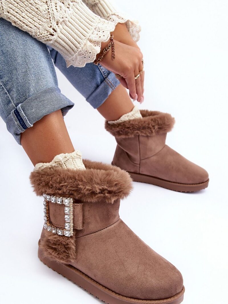 Śniegowce Model Dulca VL201P Dark Beige - Step in style - obrazek 2