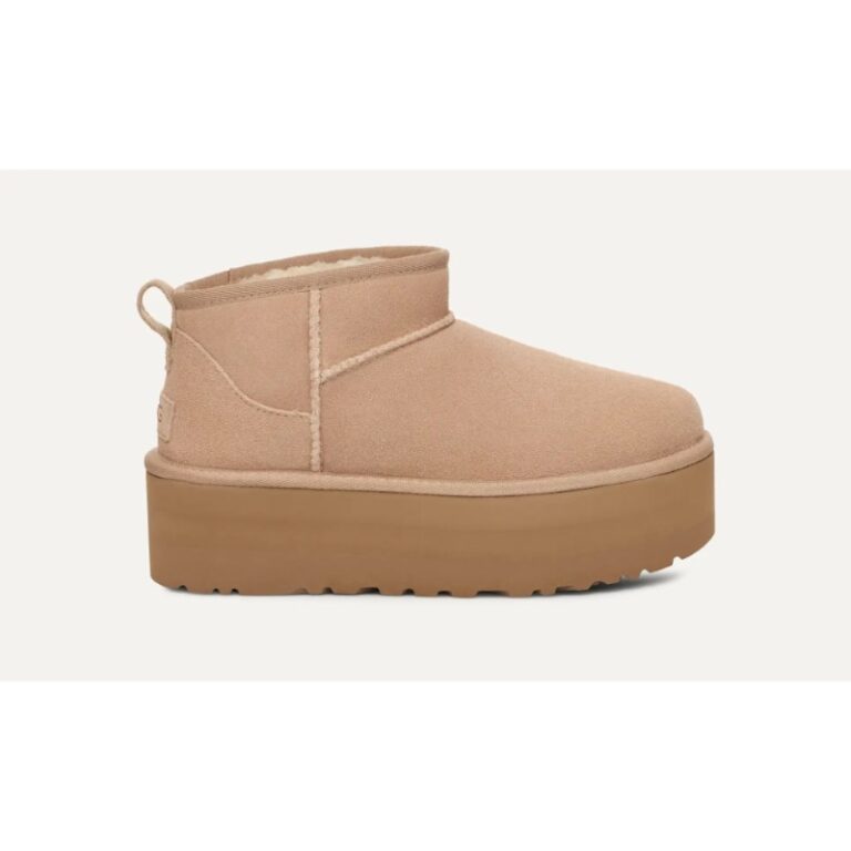 Ugg Classic Ultra Mini Platform Beżowe Zimowe buty na platformie