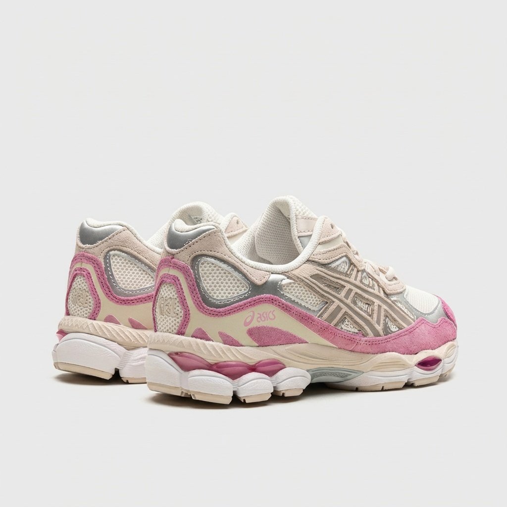 Asics Gel-NYC Beżowy, różowy unisex 1203A383-104 - obrazek 4