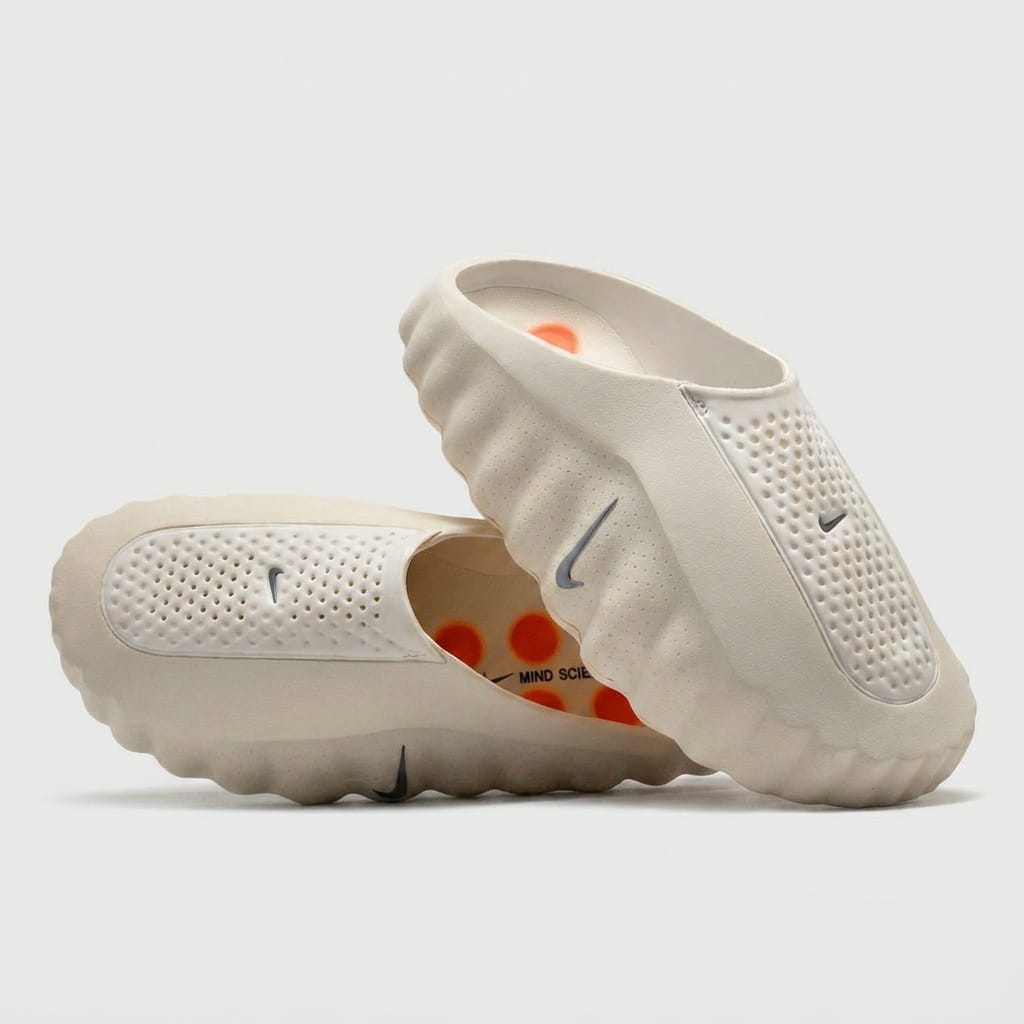 Klapki Nike Mind 001 Slide Beżowe „Light Bone” HQ4307-002 - obrazek 2
