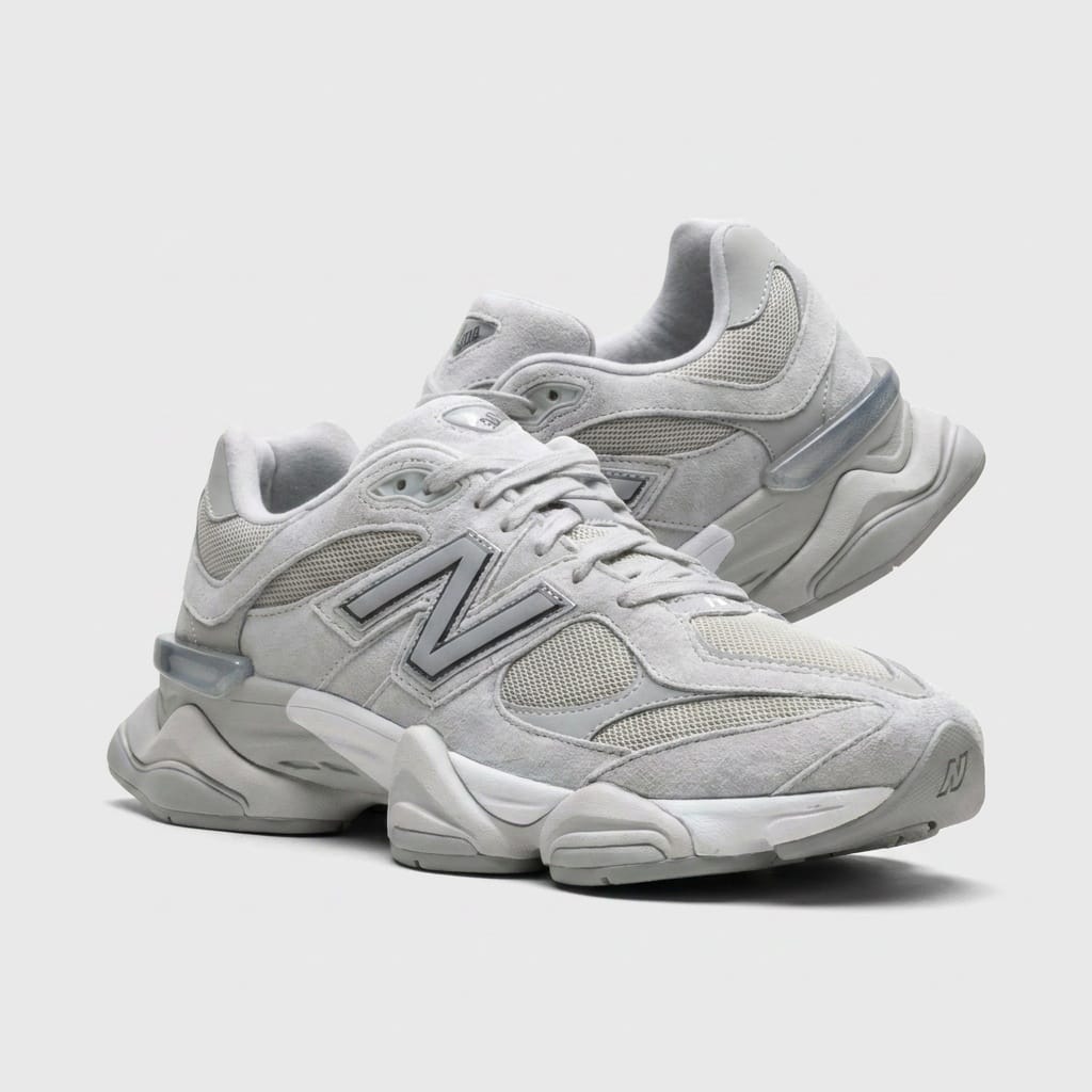 New Balance 9060 Szare / Silver Metallic Grey U9060JGR - obrazek 4